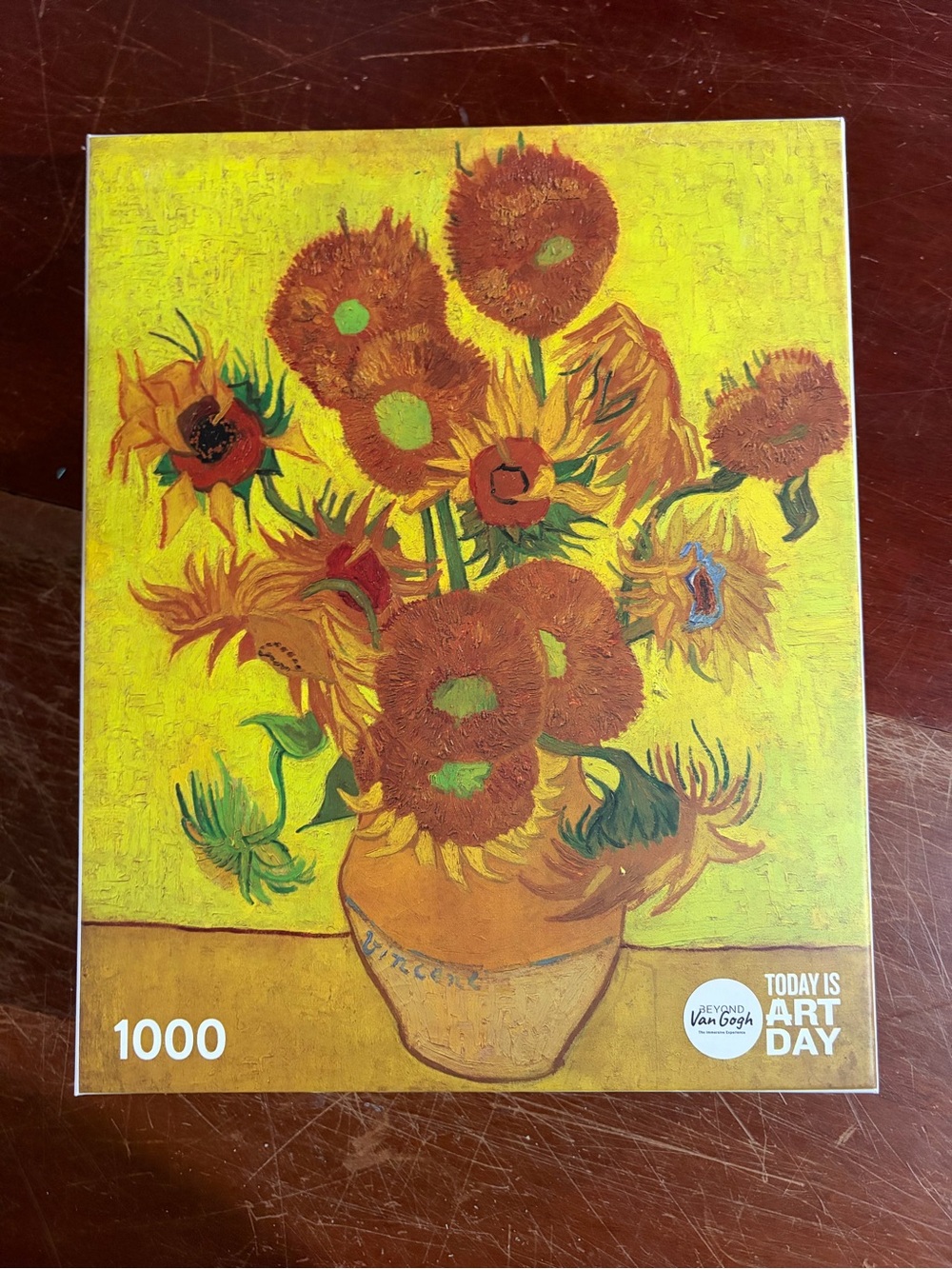 1000 piece Van Gogh Sunflowers puzzle